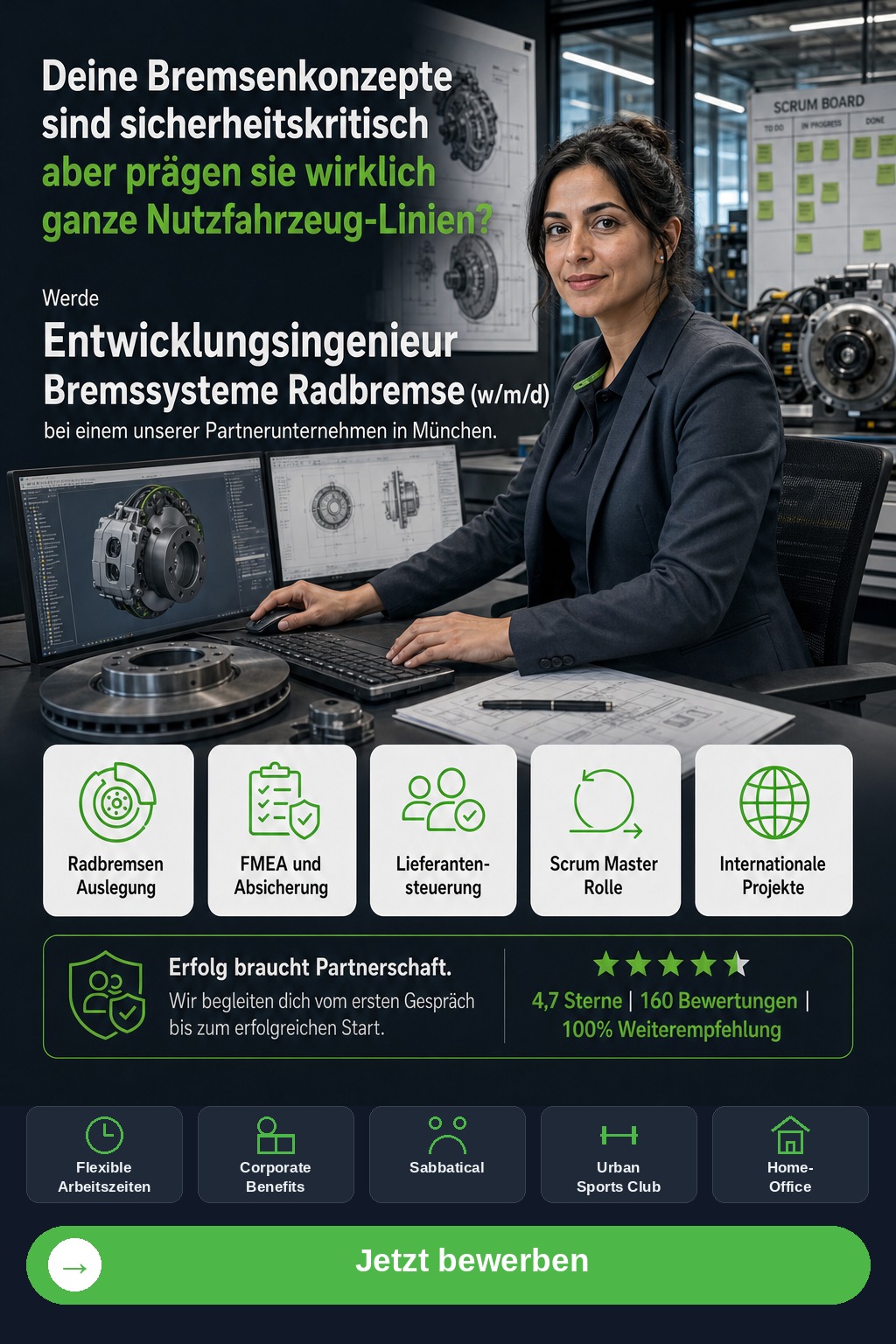 Entwicklungsingenieur Bremssysteme Radbremse (w/m/d) (München) - Driven Solution GmbH