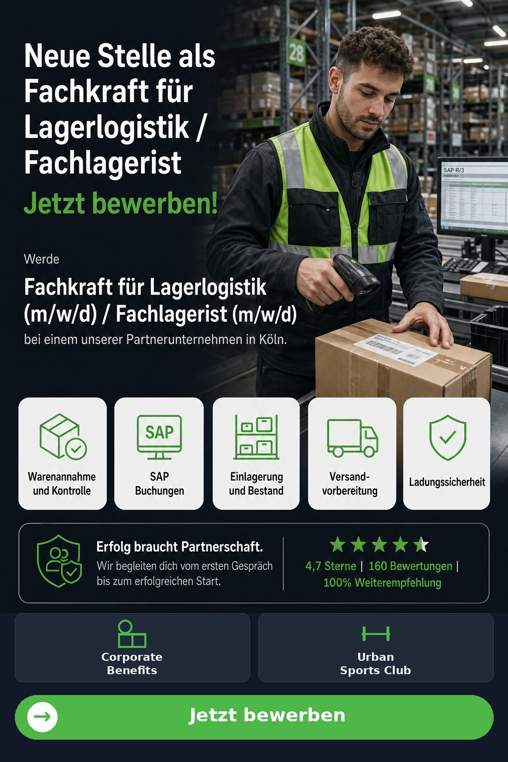 Fachkraft für Lagerlogistik (m/w/d) / Fachlagerist (m/w/d) (Köln) - Driven Solution GmbH