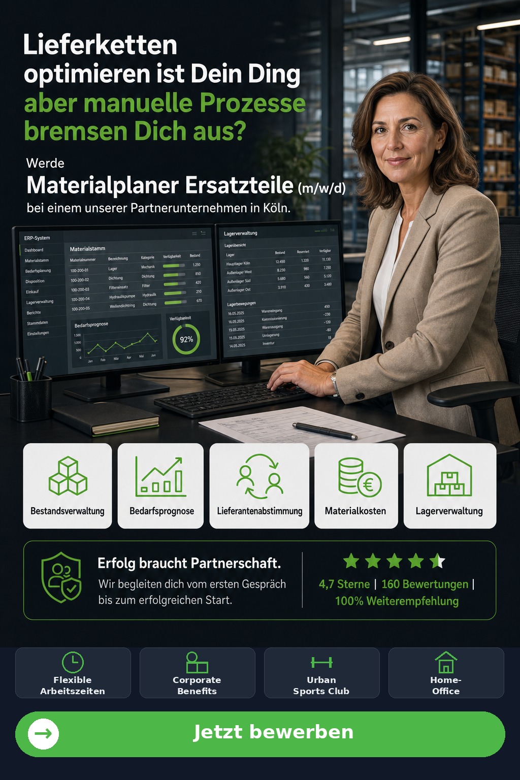 Materialplaner Ersatzteile (m/w/d) (Köln) - Driven Solution GmbH