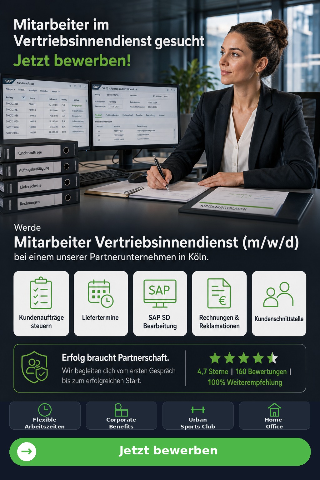 Mitarbeiter Vertriebsinnendienst (m/w/d) (Köln) - Driven Solution GmbH