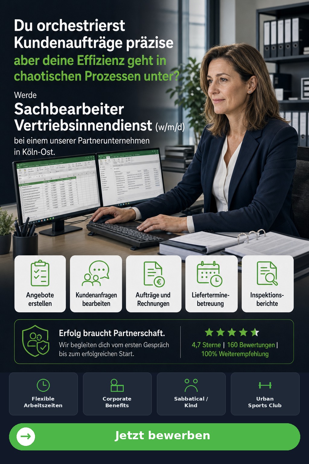 Sachbearbeiter Vertriebsinnendienst (w/m/d) (Köln-Ost) - Driven Solution GmbH