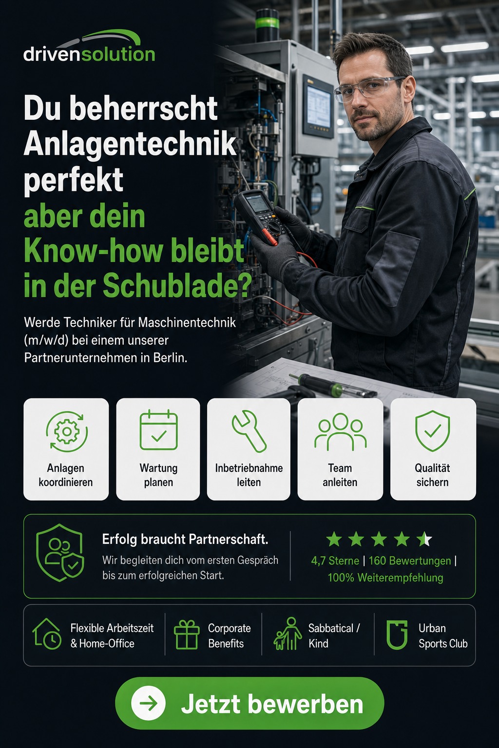 Techniker für Maschinentechnik (m/w/d) (Berlin) - Driven Solution GmbH
