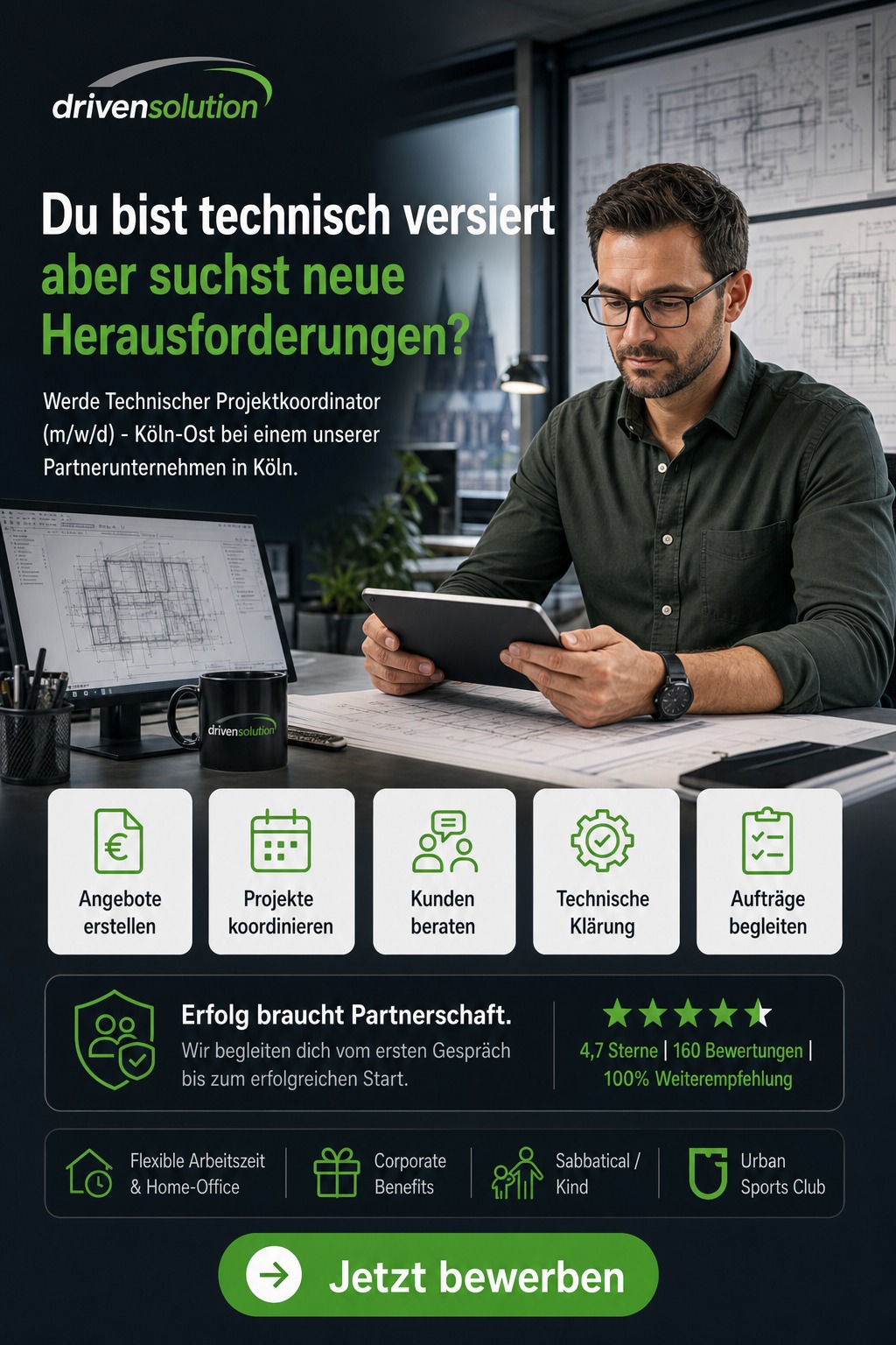 Technischer Projektkoordinator (m/w/d) - Köln-Ost (Köln) - Driven Solution GmbH