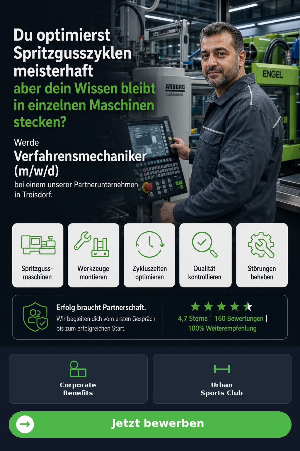 Verfahrensmechaniker (m/w/d) Spritzguss (Troisdorf) - Driven Solution GmbH